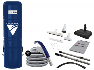 Central vacuum Azure - Azure with Electric attachment kit 35 ft.