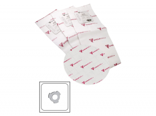 Compact electrostatic filter bag with 3 notches - Set of 3 - 1 Round Filter Included - 4.2 gal. (16 l)