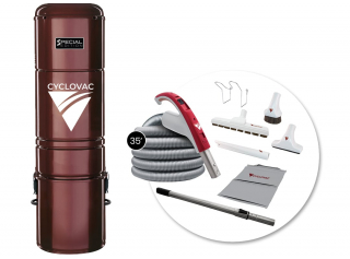 Aspirateur central Special Edition 2025 avec ensemble d'accessoires 24V Super Luxe - boyau 35 po. (10,67 m) 