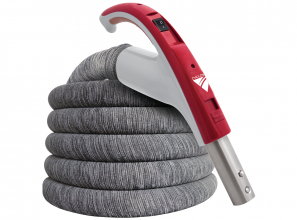 SoftTouch hose with Exclusive Cyclovac handle 24V with button lock