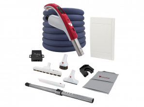 Retraflex attachments kit with SoftTouch hose and Exclusive Cyclovac handle - Wireless handle and receiver