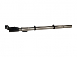 Electric telescopic wand with power cord clips - stainless steel