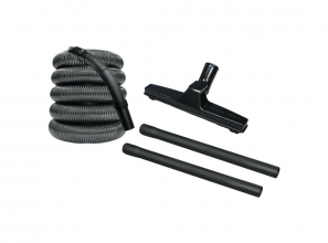 Kitchen hose stretch attachment kit -  30 ft (9.14 m) - With floor brush and 2 wands included