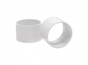 Coupling PVC pipe fitting with stop - Vaculine