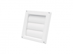 Outside vent with shutters for PVC pipe - White
