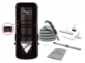 Black Friday - Central Vacuum 125 Black Edition with bag including attachment kit 24V Super Luxe - Hose 35 ft. (10.67 m)