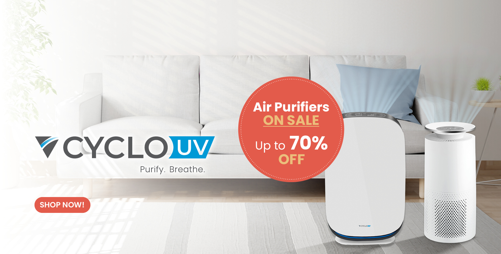 Save 28% on air purifier, shop now!